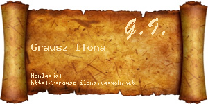 Grausz Ilona névjegykártya